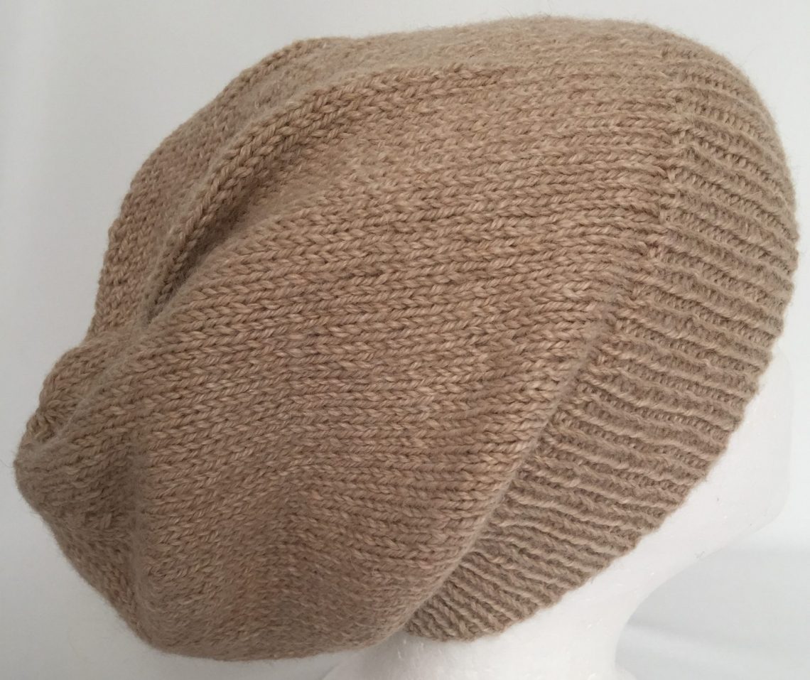 Unisex adult hand-knitted soft wool slouchy-beanies sew-ezy-australia 