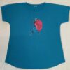 Ladies In Line Pique Knit Dolman T-shirt - Image 2