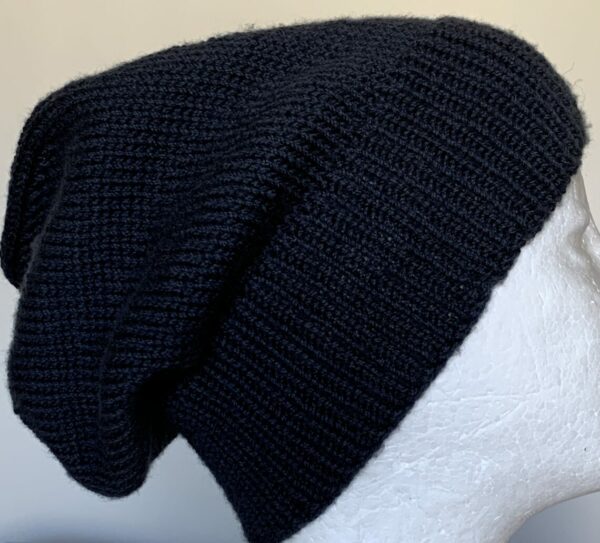 Unisex Handknit Merino Wool Slouch/beanie - Image 2