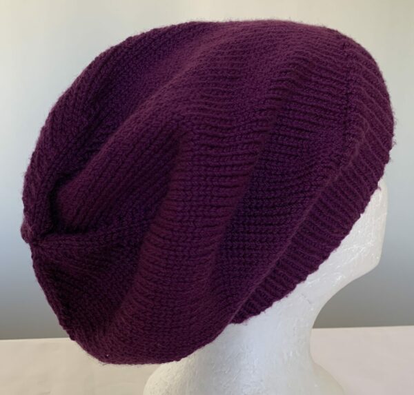 Unisex Handknit Merino Wool Slouch/beanie - Image 4